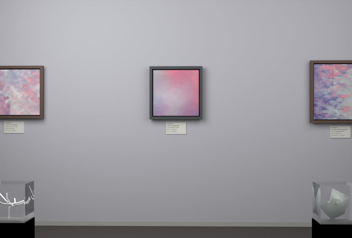 Oblique Transition · gallery context room view