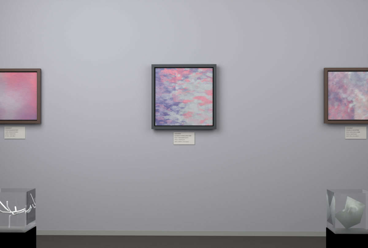 Cross-Rubbed Surface · gallery context room view