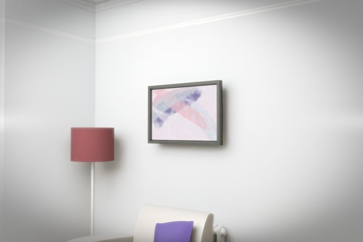 Opposed Sweeps — Gestural color fields, palette 197