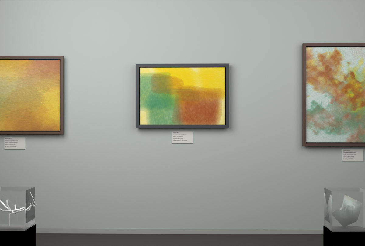 Tall Passages · gallery context room view