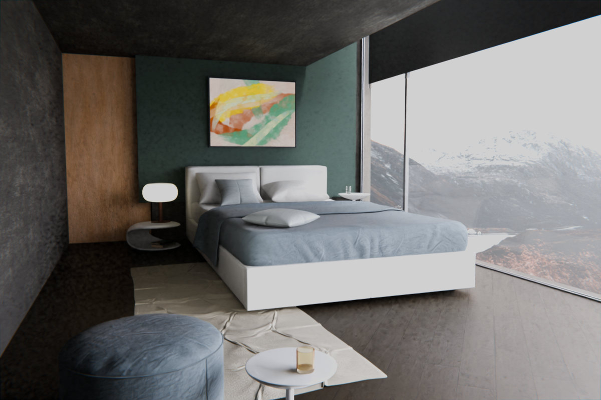 Crossing Gestures · over bed room view