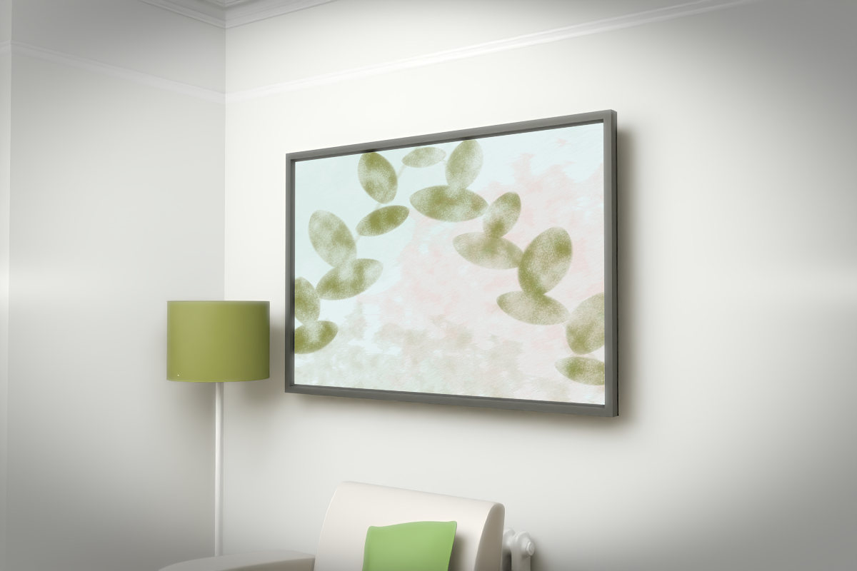 Botanical Tropical Leaves · white right context room view