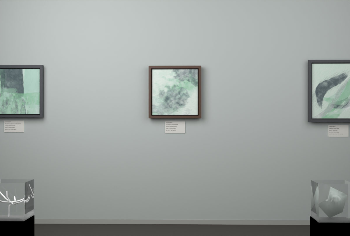 Diagonal Vapour · gallery context room view