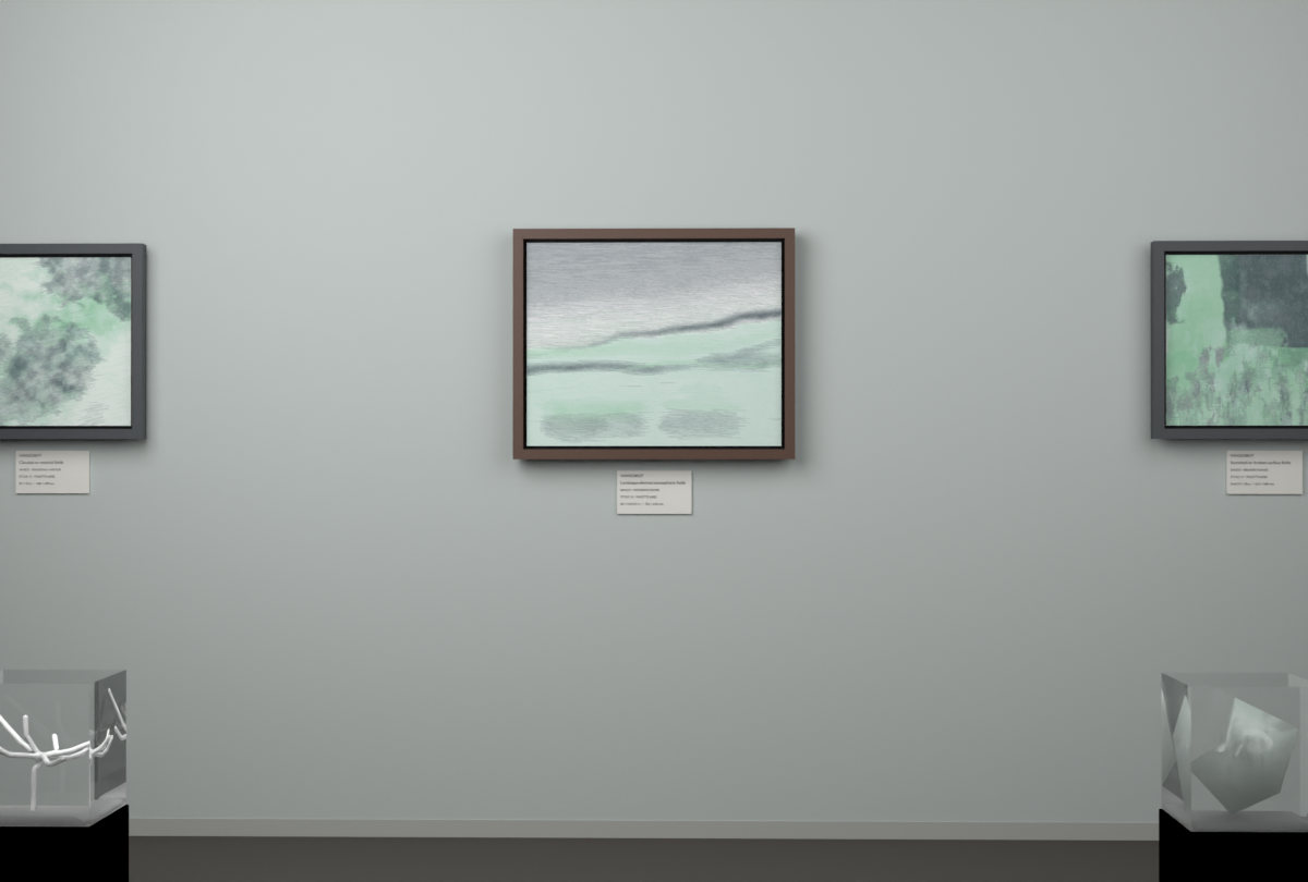 Receding Shore · gallery context room view