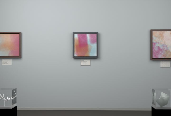 Tall Passages — Layered translucent fields, palette 204