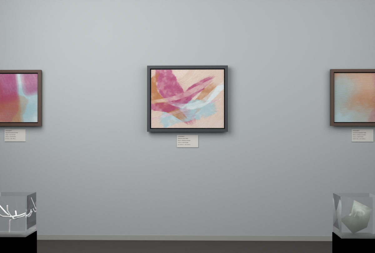 Crossing Gestures · gallery context room view
