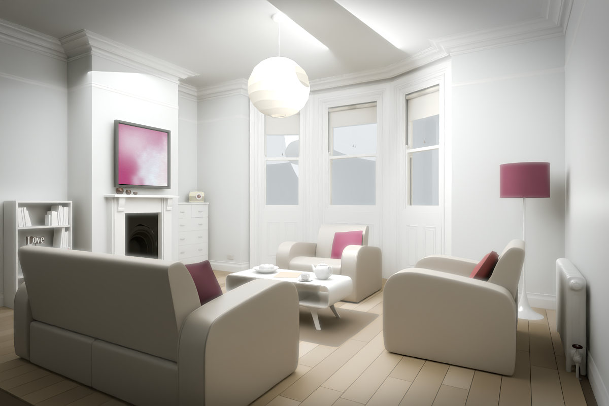 Side-Lit Veil · white original room view