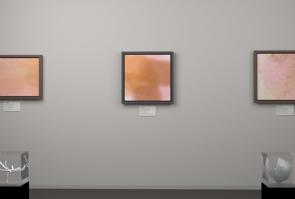 Interlocking Veils · gallery context room view