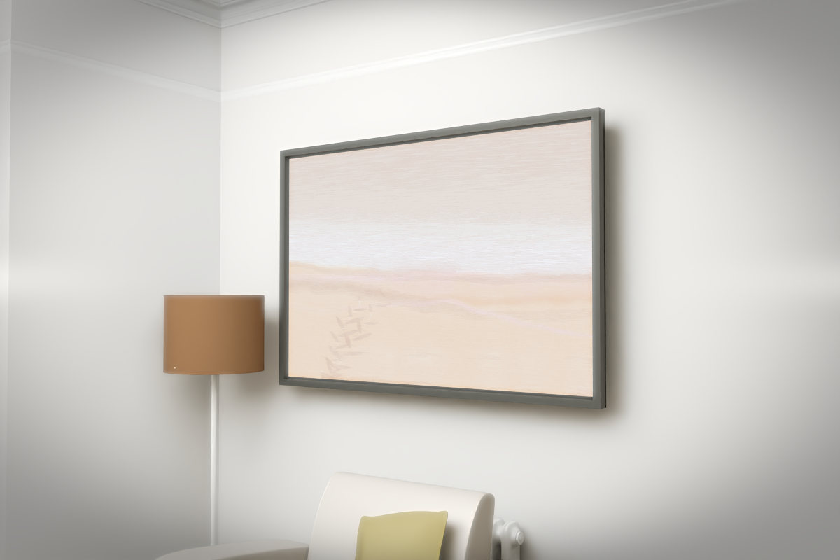 Broken Distant Bank · Fern Near Shore · white right context room view