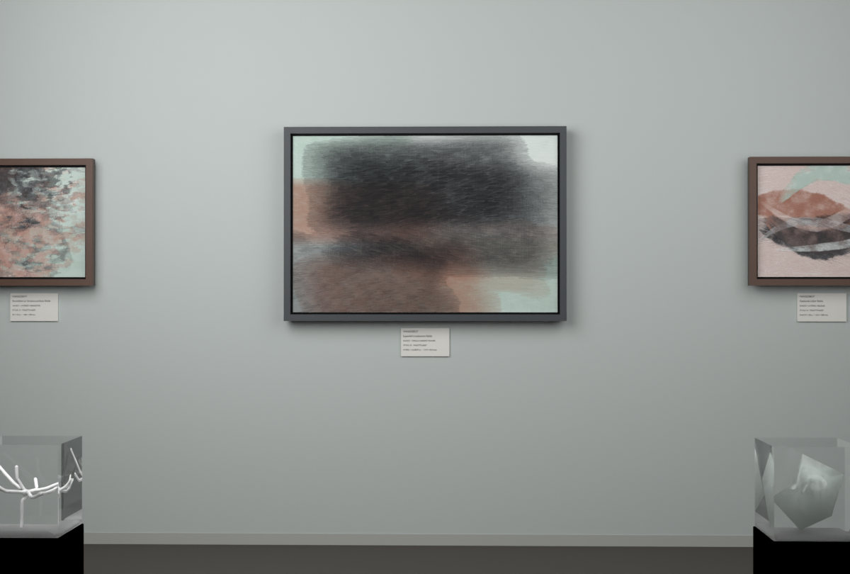 Cross-Current Planes · gallery context room view