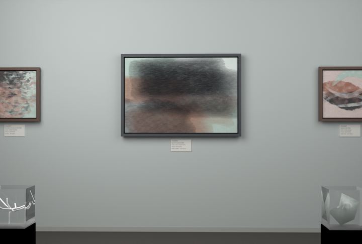 Cross-Current Planes — Layered translucent fields, palette 207