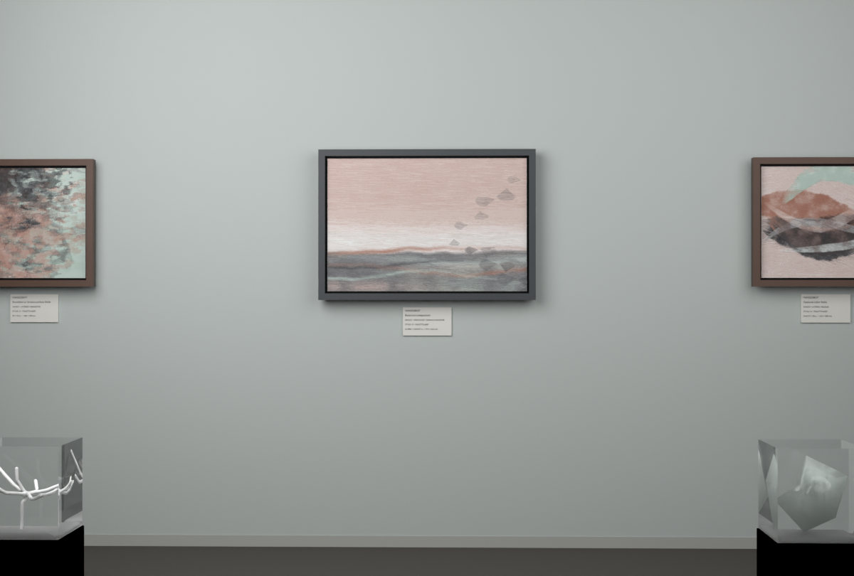 High Haze · Ginkgo Far Bank · gallery context room view