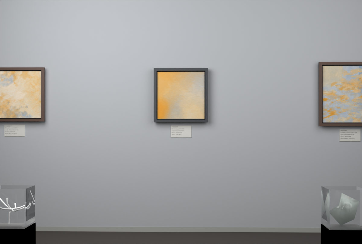 Oblique Transition · gallery context room view