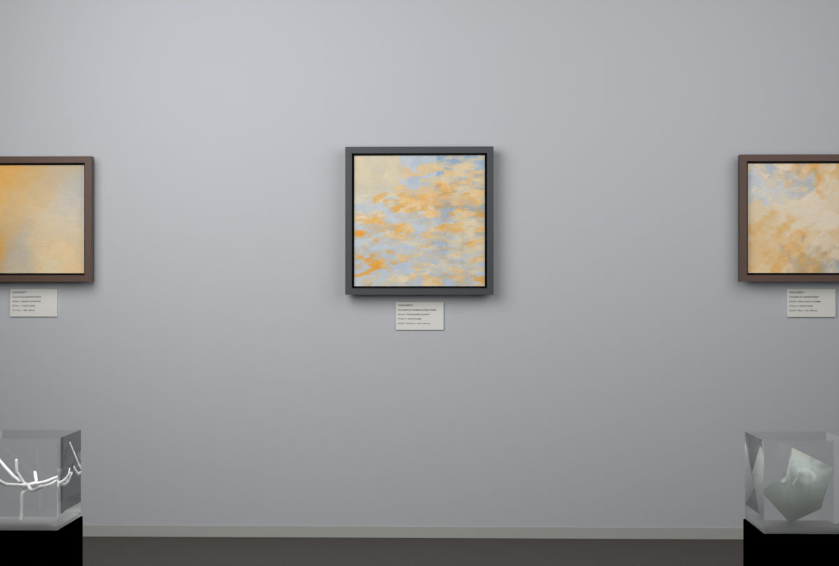 Cross-Rubbed Surface · gallery context room view
