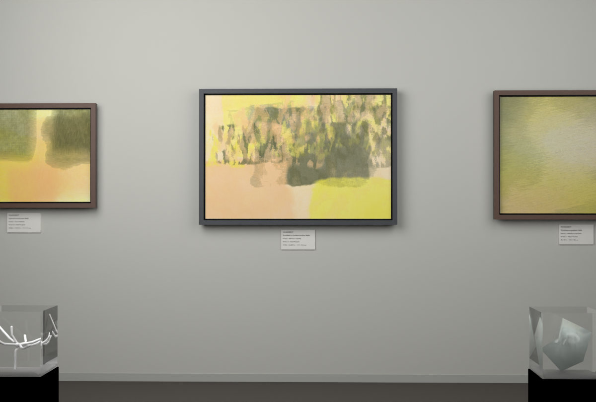 Vertical Scrapes · gallery context room view