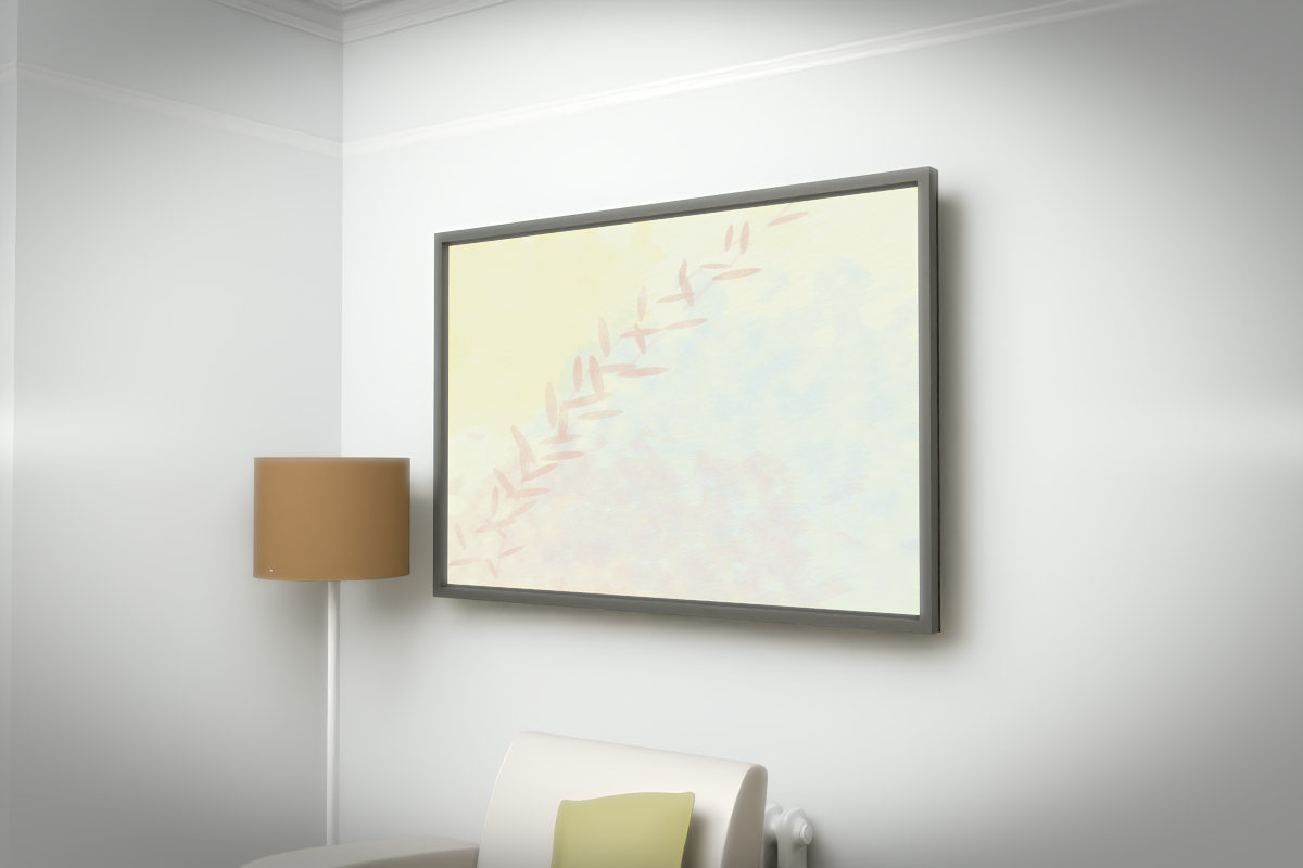 Botanical Arc Of Fern · white right context room view