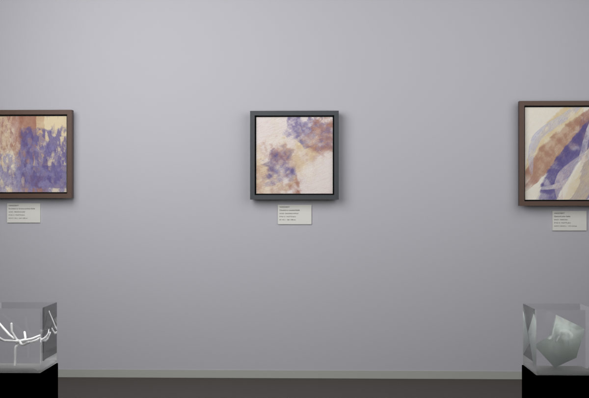 Diagonal Vapour · gallery context room view