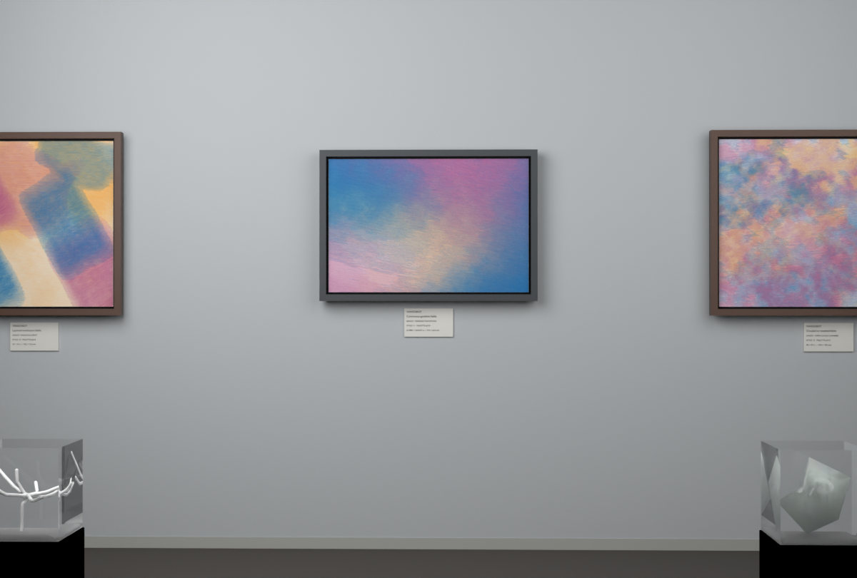 Oblique Transition · gallery context room view