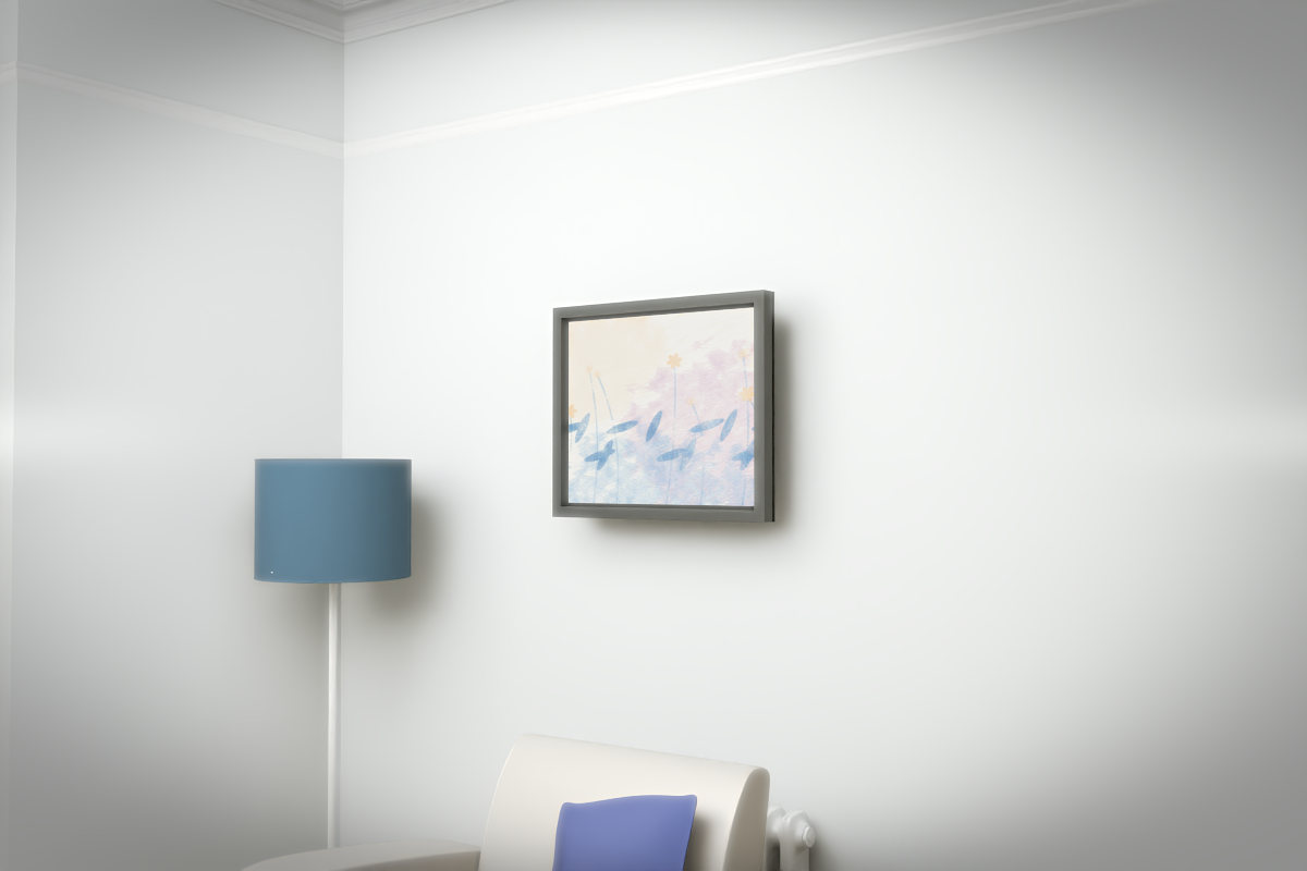 Botanical Wildflower Slope · white right context room view