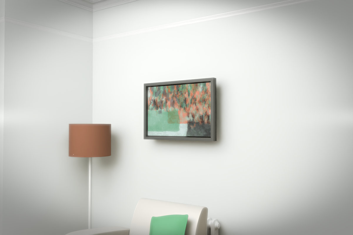 Vertical Scrapes · white right context room view