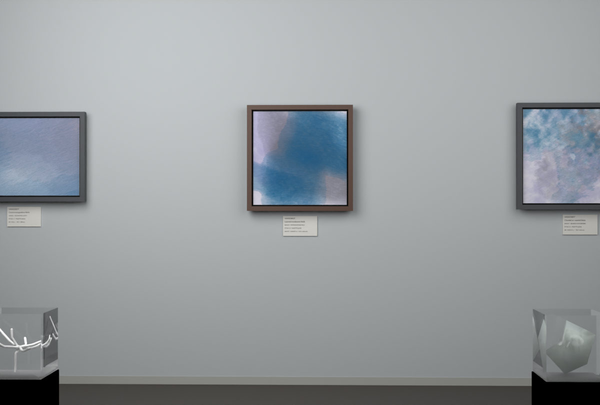 Interlocking Veils · gallery context room view