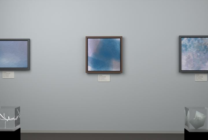 Interlocking Veils — Layered translucent fields, palette 218