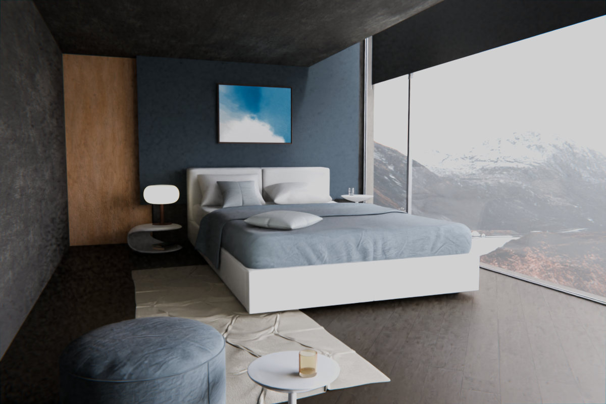 Diagonal Breath · over bed room view