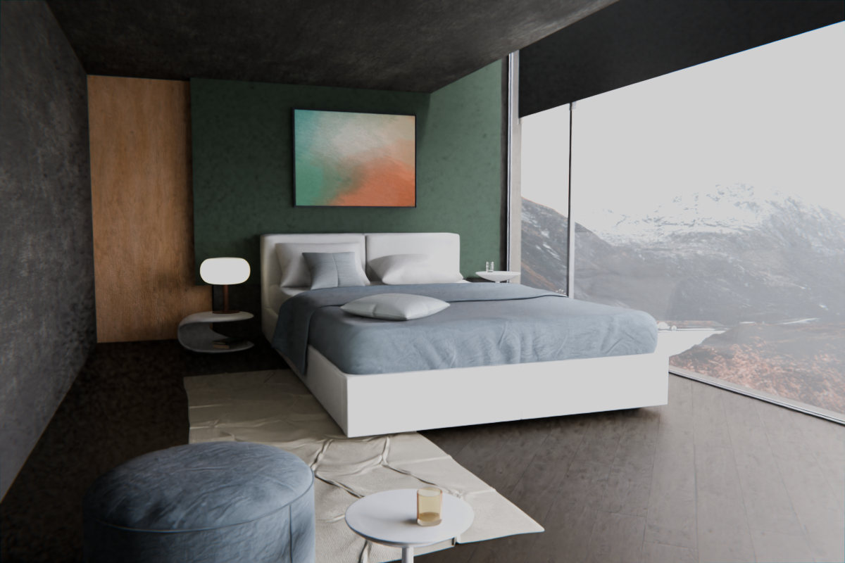 Split Temperature · over bed room view