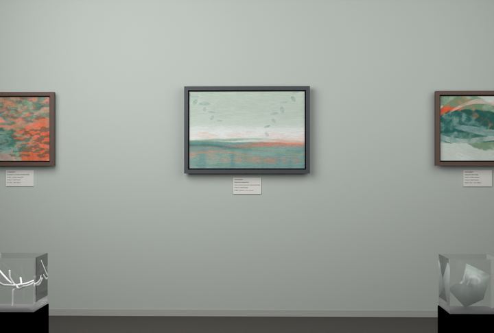 Shallow Tidal Planes · Veiled Canopy Bend — Botanical composition, palette 219