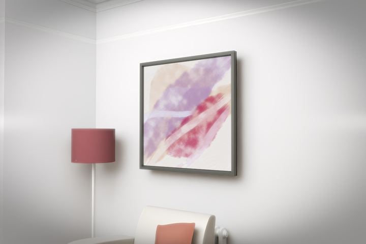 Rising Arc — Gestural color fields, palette 220