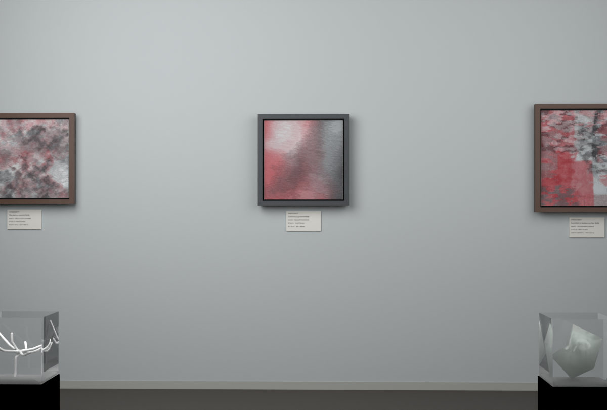 Oblique Transition · gallery context room view