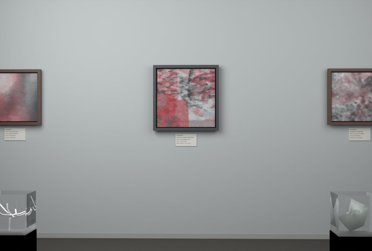 Cross-Rubbed Surface · gallery context room view