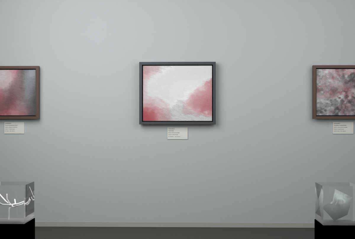 Edge-Lit Chamber · gallery context room view