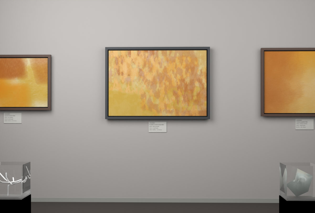 Vertical Scrapes · gallery context room view