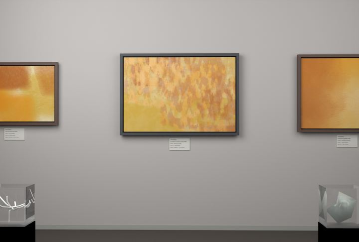 Vertical Scrapes — Scumbled or broken-surface fields, palette 222