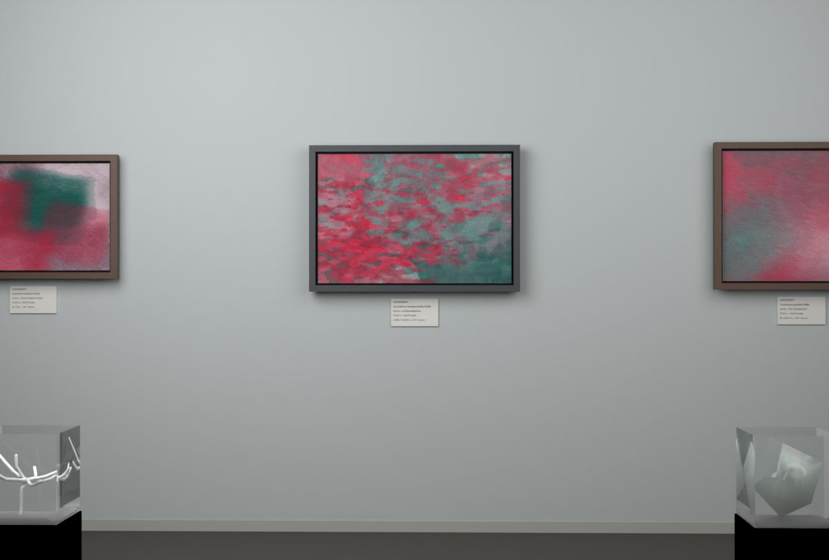 Layered Abrasions · gallery context room view