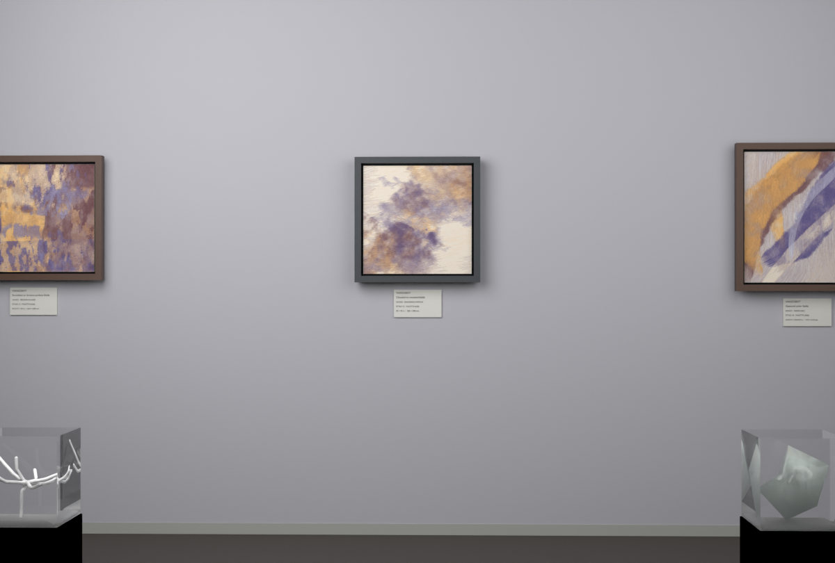 Diagonal Vapour · gallery context room view