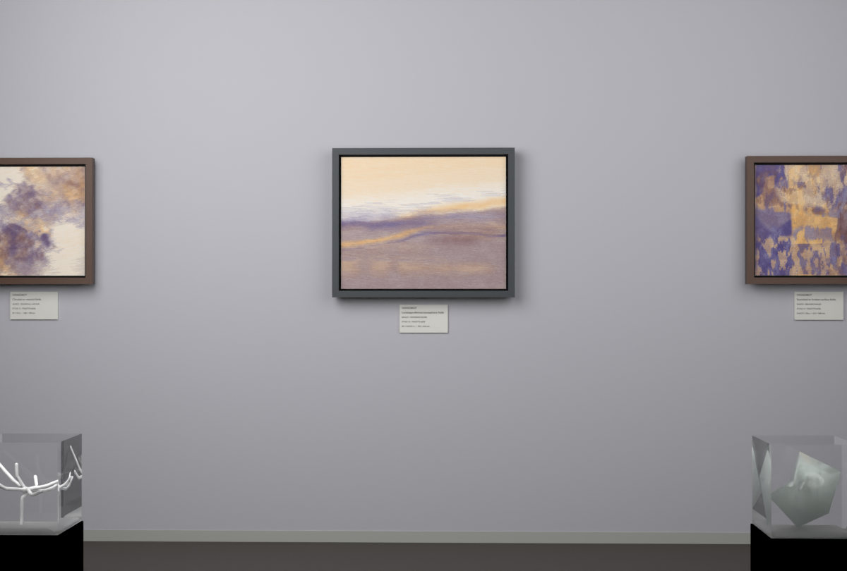 Receding Shore · gallery context room view