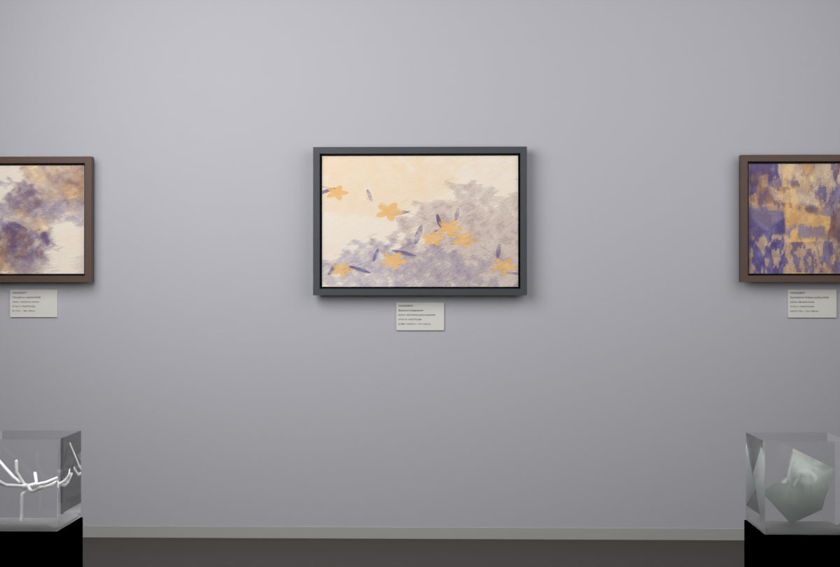 Botanical Night Blossoms · gallery context room view