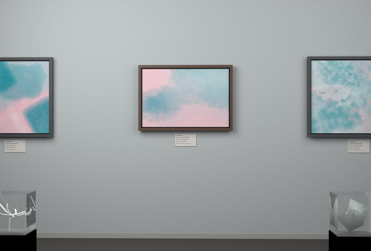 Oblique Transition · gallery context room view
