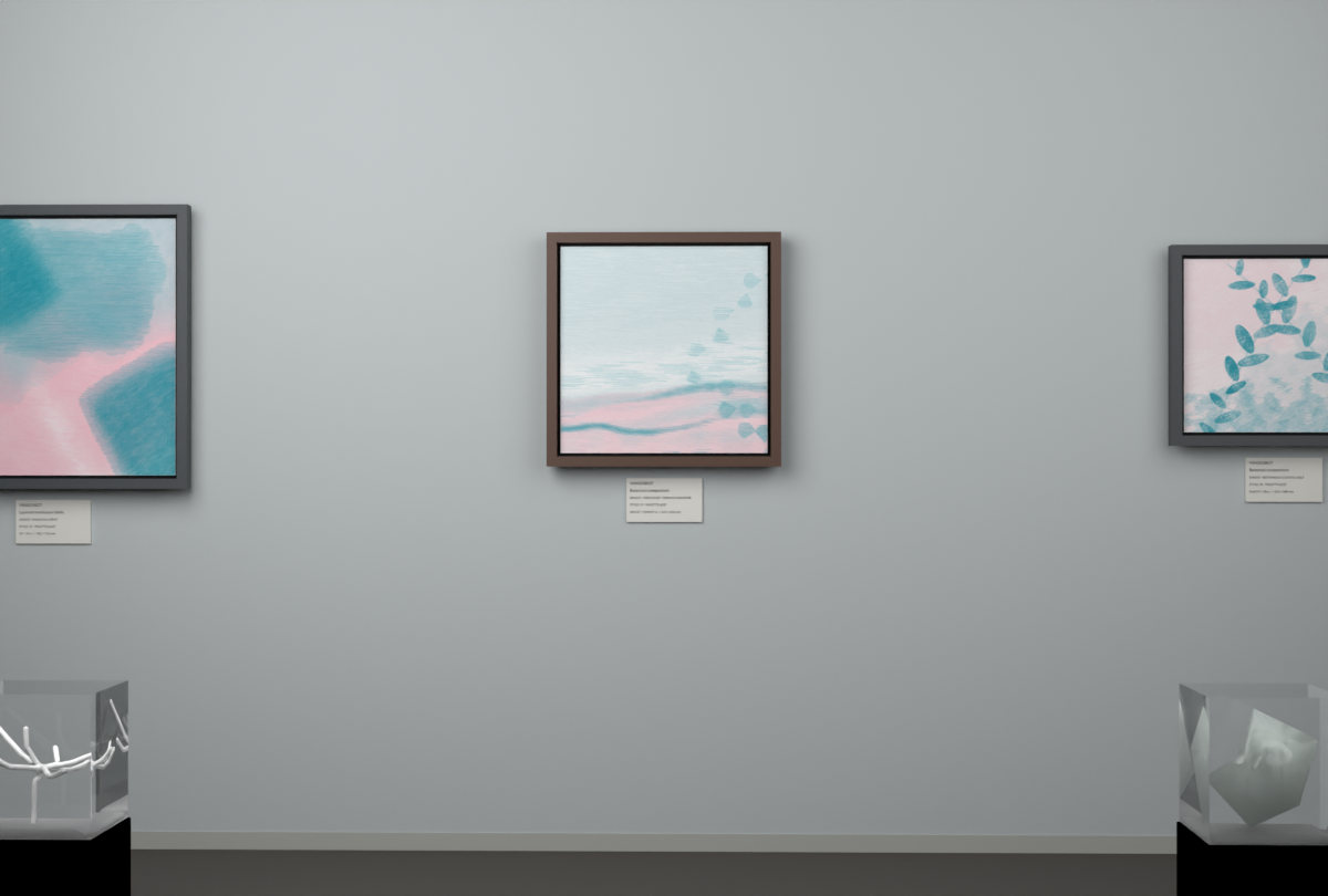 High Haze · Ginkgo Far Bank · gallery context room view