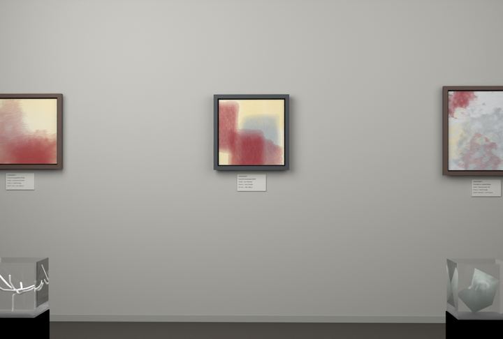 Tall Passages — Layered translucent fields, palette 228