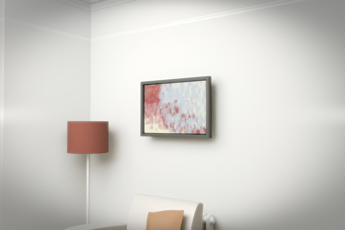 Vertical Scrapes · white right context room view