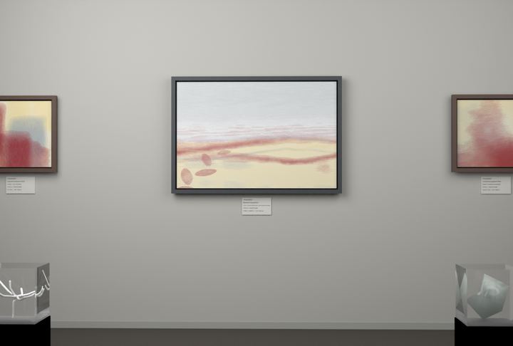 Broken Distant Bank · Broad Leaves By Water — Botanical composition, palette 228