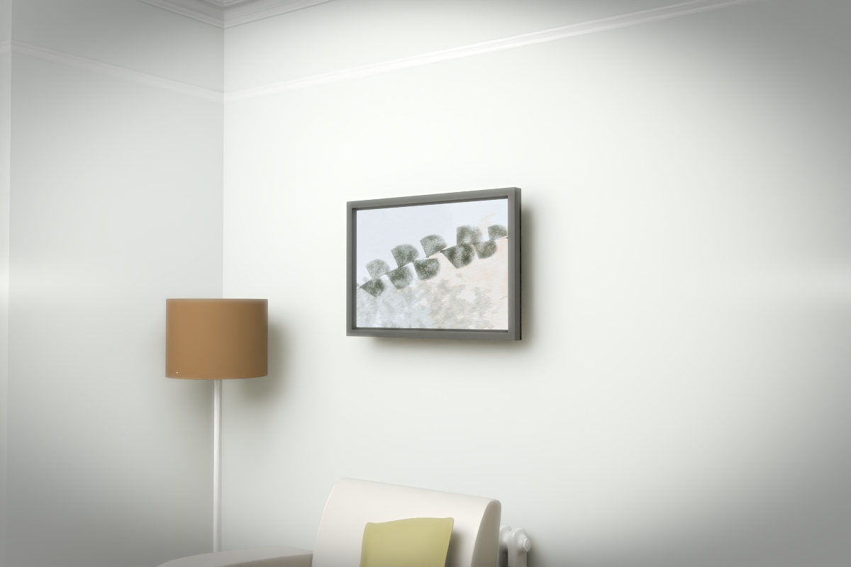 Botanical Ginkgo Drift · white right context room view