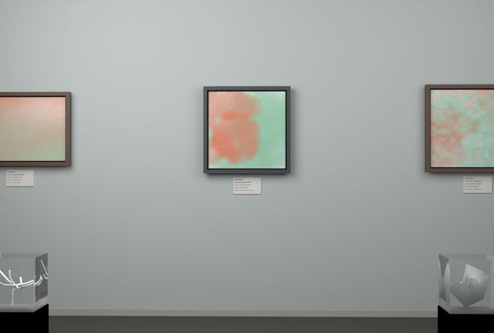 Interlocking Veils — Layered translucent fields, palette 230