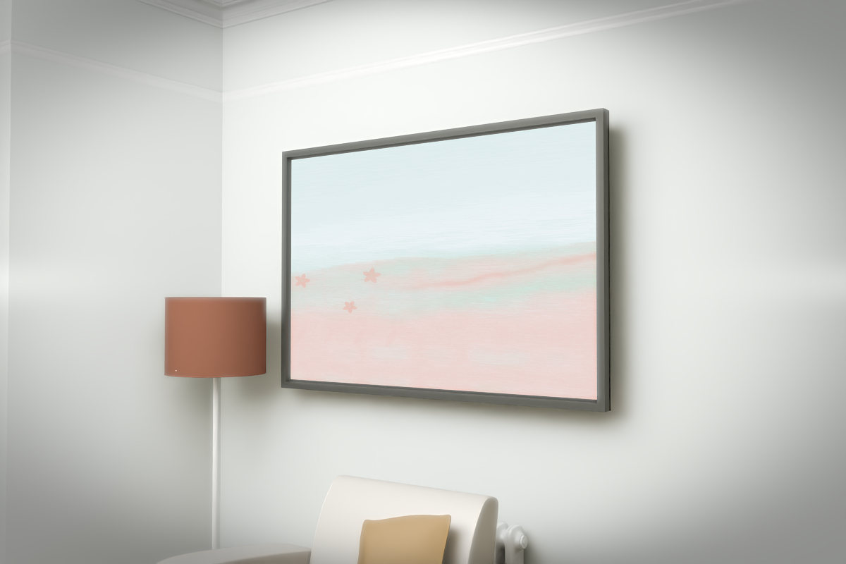 Low Estuary · Meadow At Sunrise · white right context room view