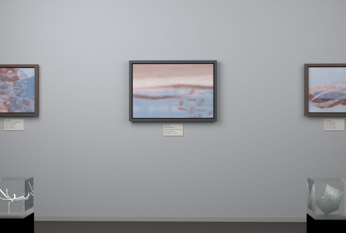 Low Estuary · Broad Leaves At Dusk · gallery context room view