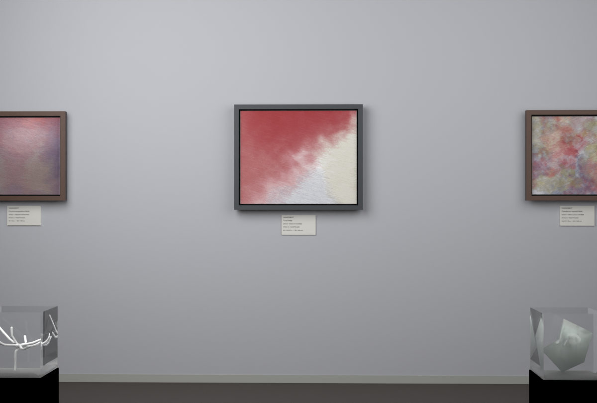 Edge-Lit Chamber · gallery context room view