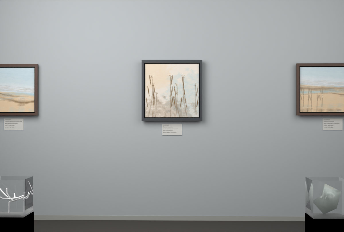 Botanical Reed Crossing · gallery context room view